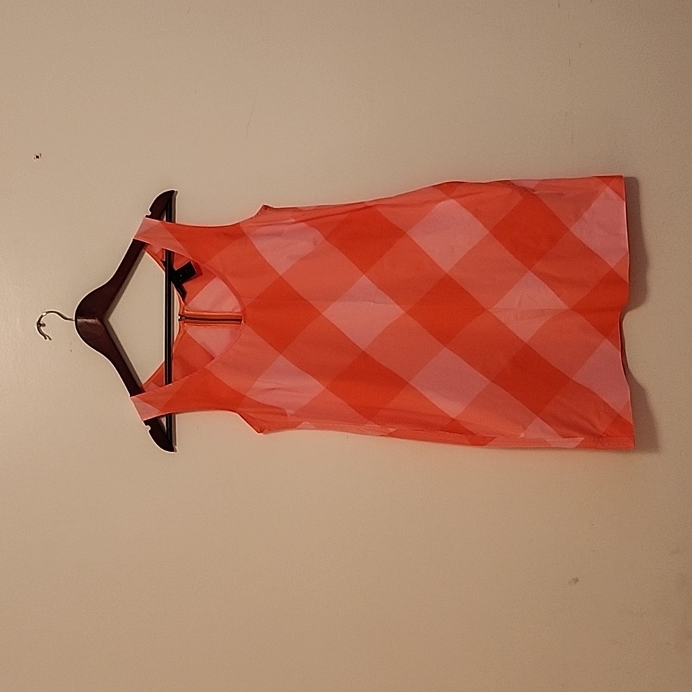 Marc By Marc Jacobs Vibrant Orange and Pink Dress.Has Pockets.